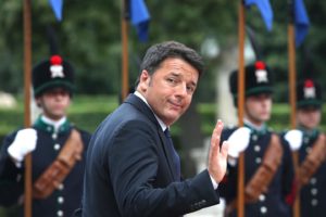Il Presidente del Consiglio, Matteo Renzi.