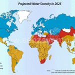 La scarsità mondiale dell’acqua. Proiezione previsionale al 2025.