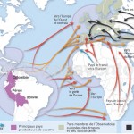 Le rotte globali del traffico di Eroina e Cocaina.