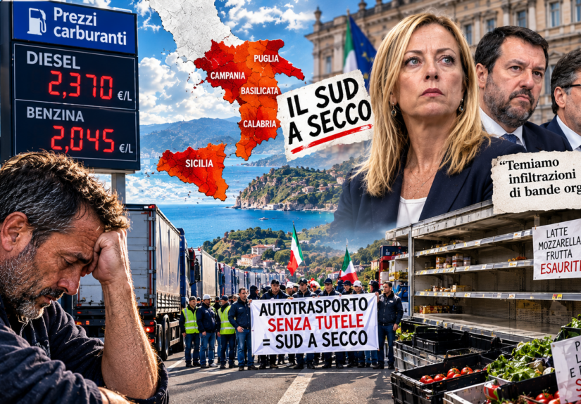 Crisi dei trasporti e del carburante al Sud